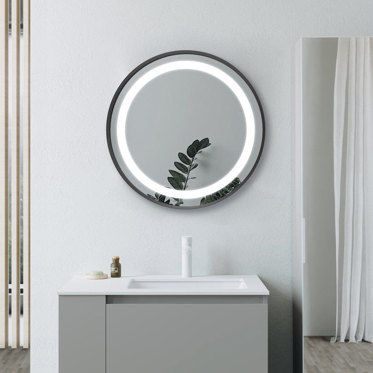 Halo 600mm Round Front-Lit LED Mirror