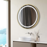 Halo 600mm Round Front-Lit LED Mirror
