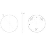 Kenji Round Mirror