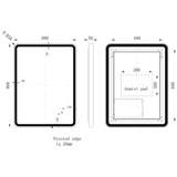 Kota 600mm Rectangle Front-Lit LED Mirror