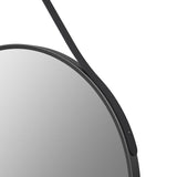 Mako 600mm Round Mirror - Matt Black