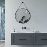 Mako 600mm Round Mirror - Matt Black