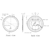 Catherine 600x600mm Round Back-Lit LED Mirror