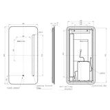 Kita 400x800mm Oblong LED Mirror