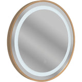 Halo 600mm Round Front-Lit LED Mirror