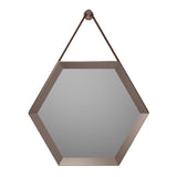 Kanto 500x433mm Hexagonal Mirror - Brushed Bronze