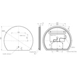 Otsu Round Back-Lit LED Mirror