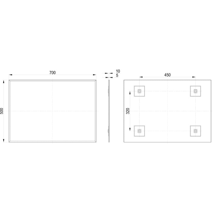 Soleil Rectangle Mirror