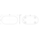 Soleil 400x800mm Oblong Mirror