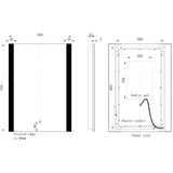 Cyra 500x700mm Rectangle Front-Lit LED Mirror