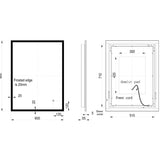 Solana Rectangle Edge-Lit LED Mirror