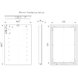 Finlo Rectangle Battery-Operated LED Mirror