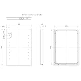 Finlo Rectangle Battery-Operated LED Mirror