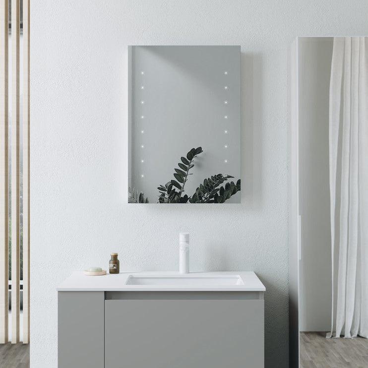 Finlo Rectangle Battery-Operated LED Mirror