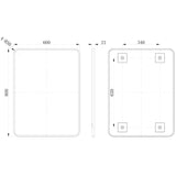 Kenji 600x800mm Rectangle Mirror