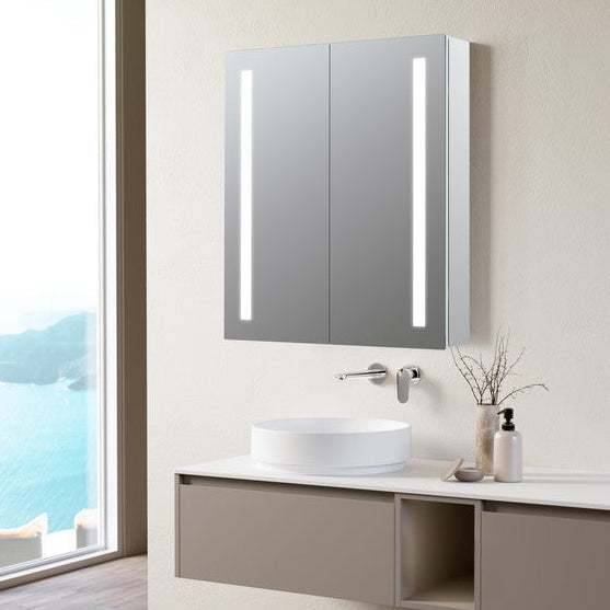 Sakura 600mm 2 Door Front-Lit LED Mirror Cabinet
