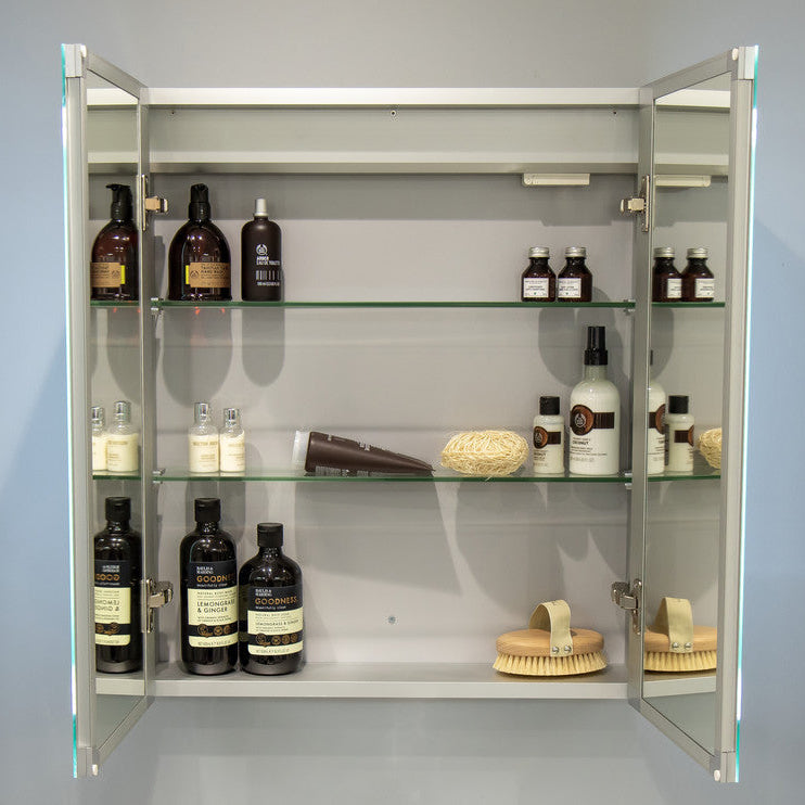 Suki 600mm 2 Door Front-Lit LED Mirror Cabinet