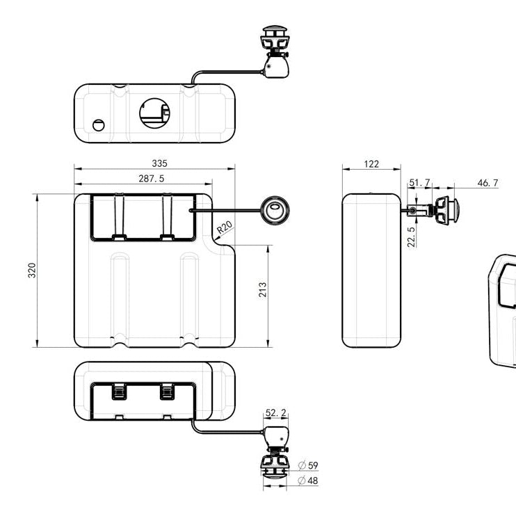 Concealed Cistern (Bottom Inlet)