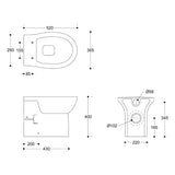 //2Go Rimless Back To Wall WC & Soft Close Seat