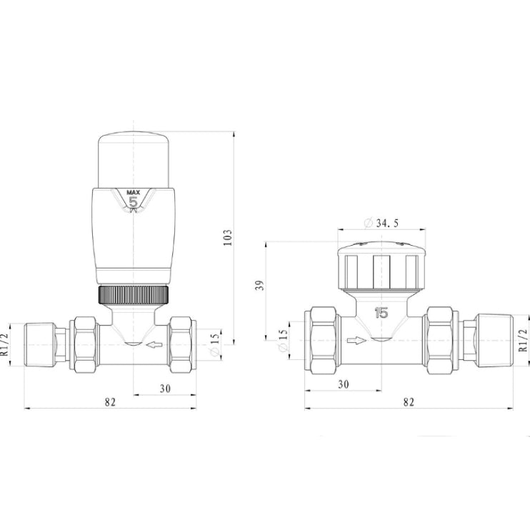 Round Thermostatic Radiator Valves