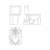 nuie Accessible Comfort Height Close Coupled Toilet