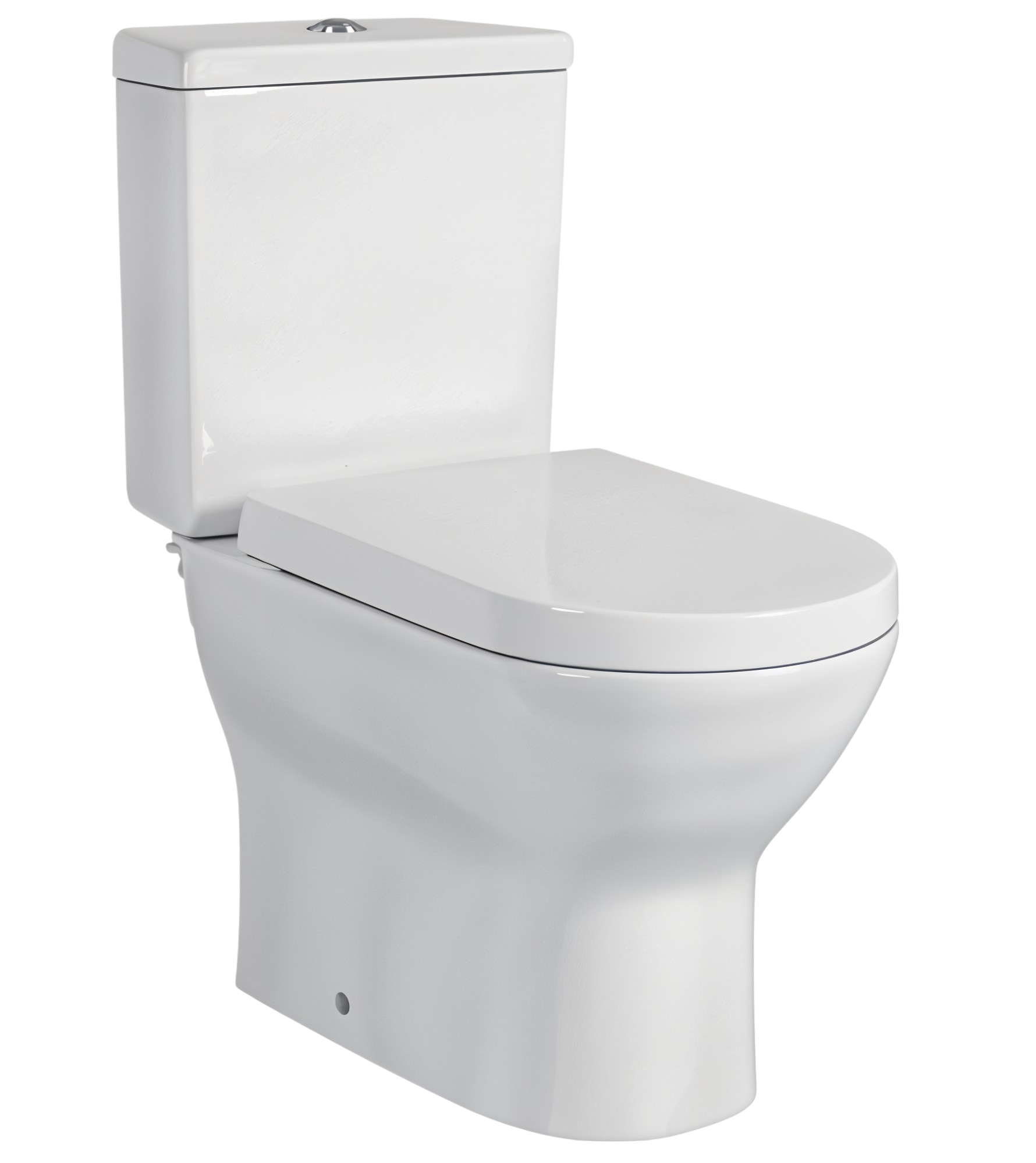 Bathroom Basic white ceramic Set - 4 Items