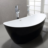 NOIR Freestanding Bathtub black/white 1710mm