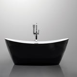 NOIR Freestanding Bathtub black/white 1710mm