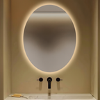 OVAL LED 800MM X 600MM / ANTI-FOG / MOTION SENSOR MIRROR