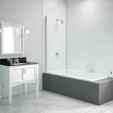 Merlyn 800x1500mm Single Fixed Square Bath Screen (6mm)