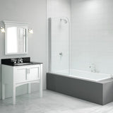 Merlyn 800x1500mm Single Curved Bath Screen (6mm)
