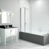 Merlyn 900x1500mm 2-Panel Square Folding Bath Screen (6mm)