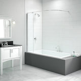 Merlyn 300x1500mm Curtain Rail Bath Screen (8mm)
