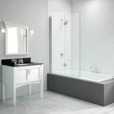 Merlyn 900x1500mm 2-Panel Hinged Bath Screen (8mm)