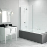 Merlyn 1100x1500mm 2-Panel Folding Hinged Bath Screen (8mm)