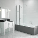 Merlyn 1150x1500mm 2-Panel Curved Bath Screen (6mm)