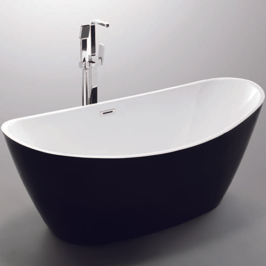 NOIR Freestanding Bathtub black/white 1710mm
