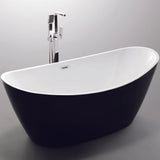 NOIR Freestanding Bathtub black/white 1710mm
