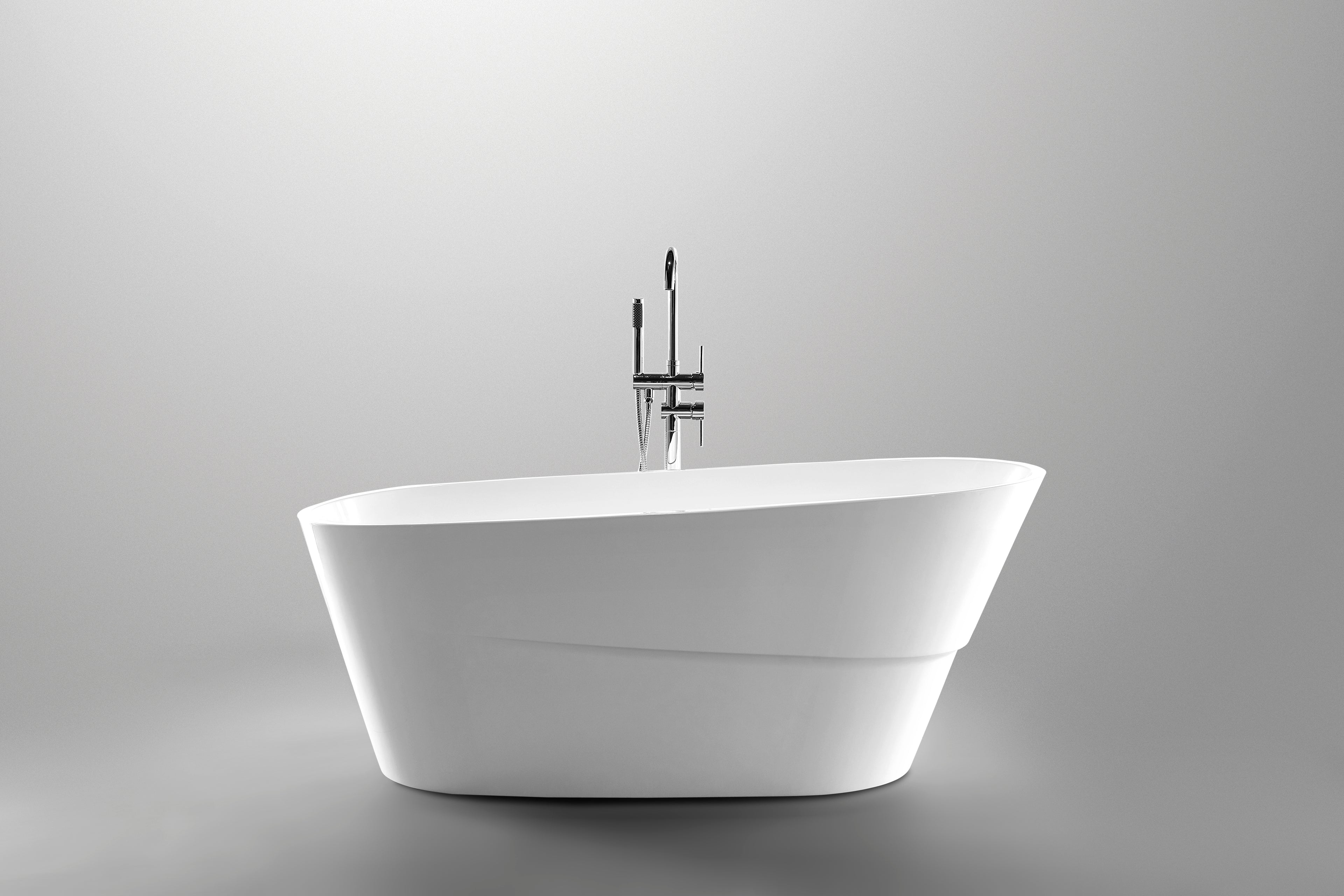 OVO Freestanding Bathtub White Gloss 1700MM X 790MM X 680MM