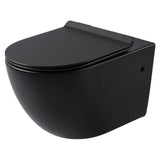 Grohe Cistern frame and Black Wall Hung rimless Toilet Set