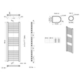 Grada Straight 30mm Ladder Radiator