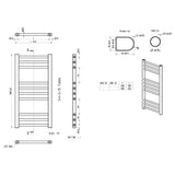 Grada Straight 30mm Ladder Radiator