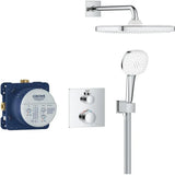 Grohe GrohTherm THM Square Concealed 2 Function Shower System 250