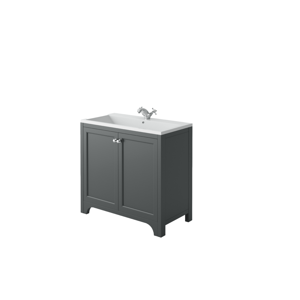 Brunswick Floor Standing 2 Door Basin Unit & Basin
