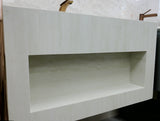 Elsa Stone Beige Wall Hung Vanity Unit 800 mm