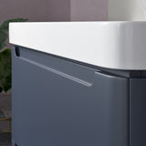 Lambra 2 Drawer Wall Hung Cloakroom vanity Unit