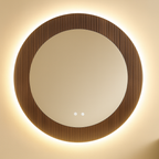 EBANO FRAMED LED MIRROR 800MM DIAMETER