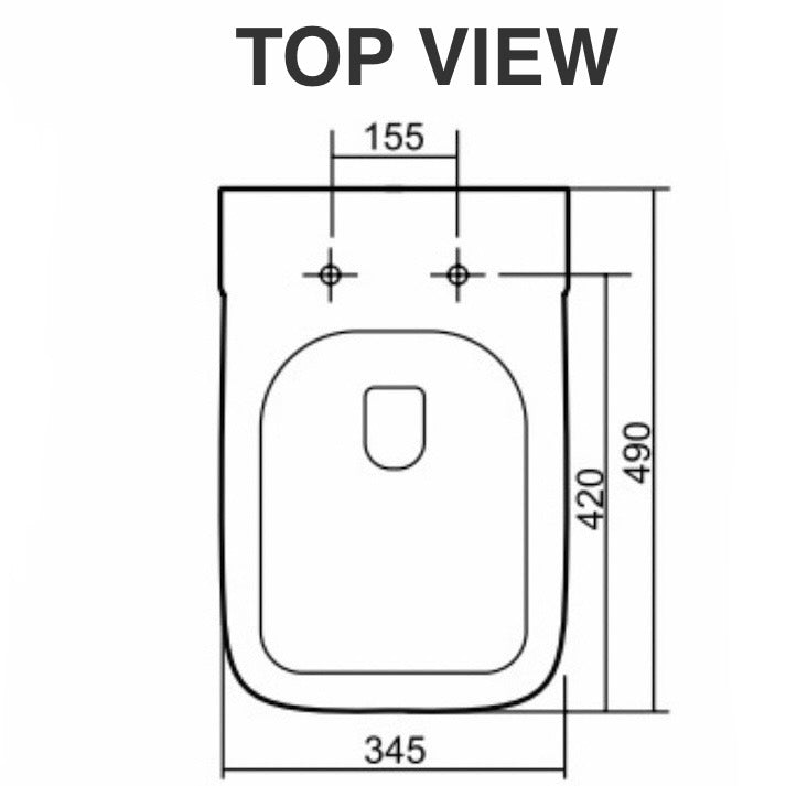 savoy matte black rimless wall hung toilet