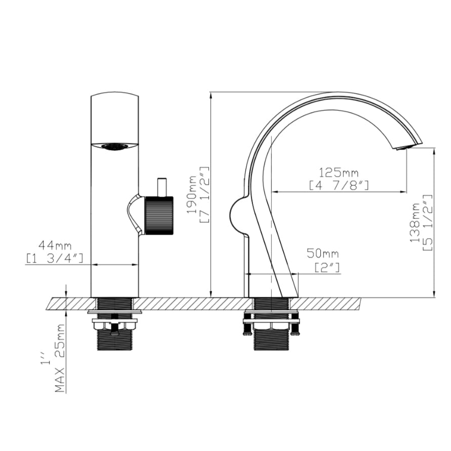 Verta basin mixer chrome