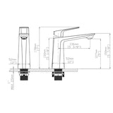 Strix basin mixer chrome